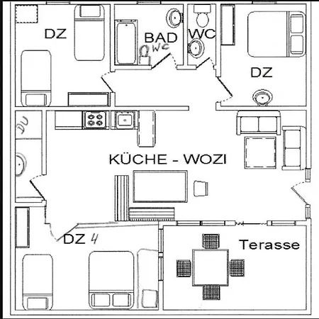 아파트 Alpenapart Gruener 란켄펠트